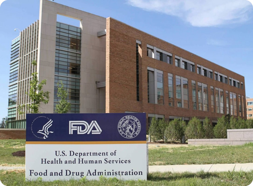 Device illustration showing red and near-infrared light reaching different depths