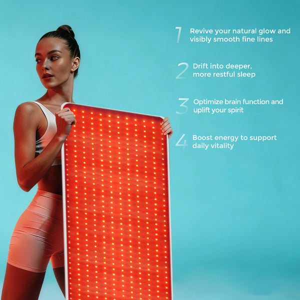 QuasarMD MintWave Full-Body Red + NIR Light Therapy Mat